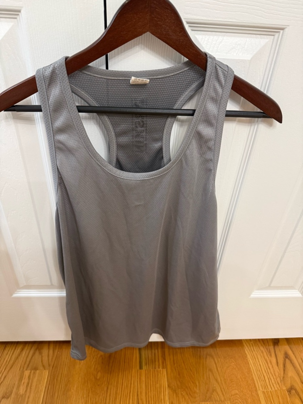 Men's Grey Racerback Performance Tank - Lightweight Active Layer